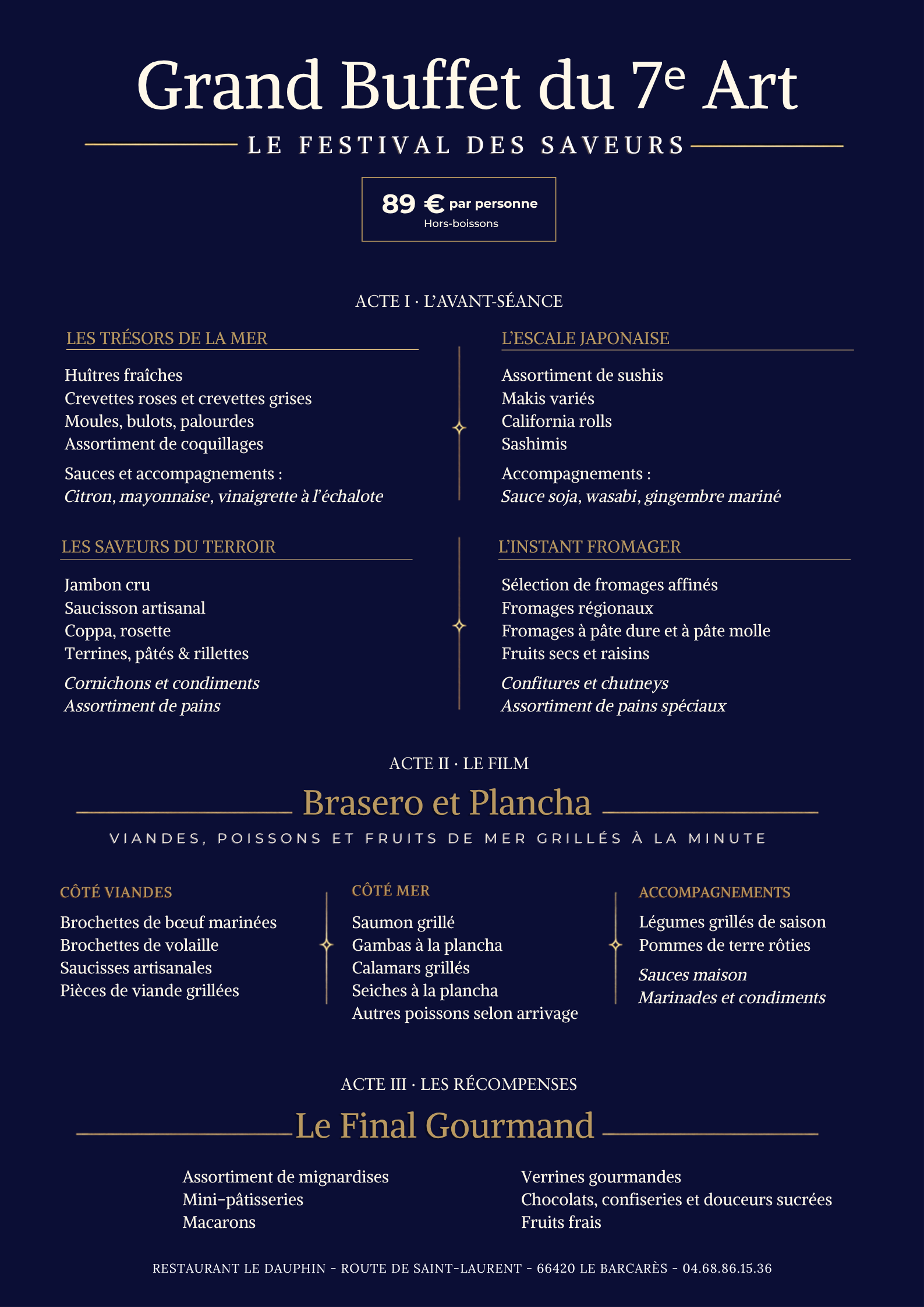 Menu Réveillon