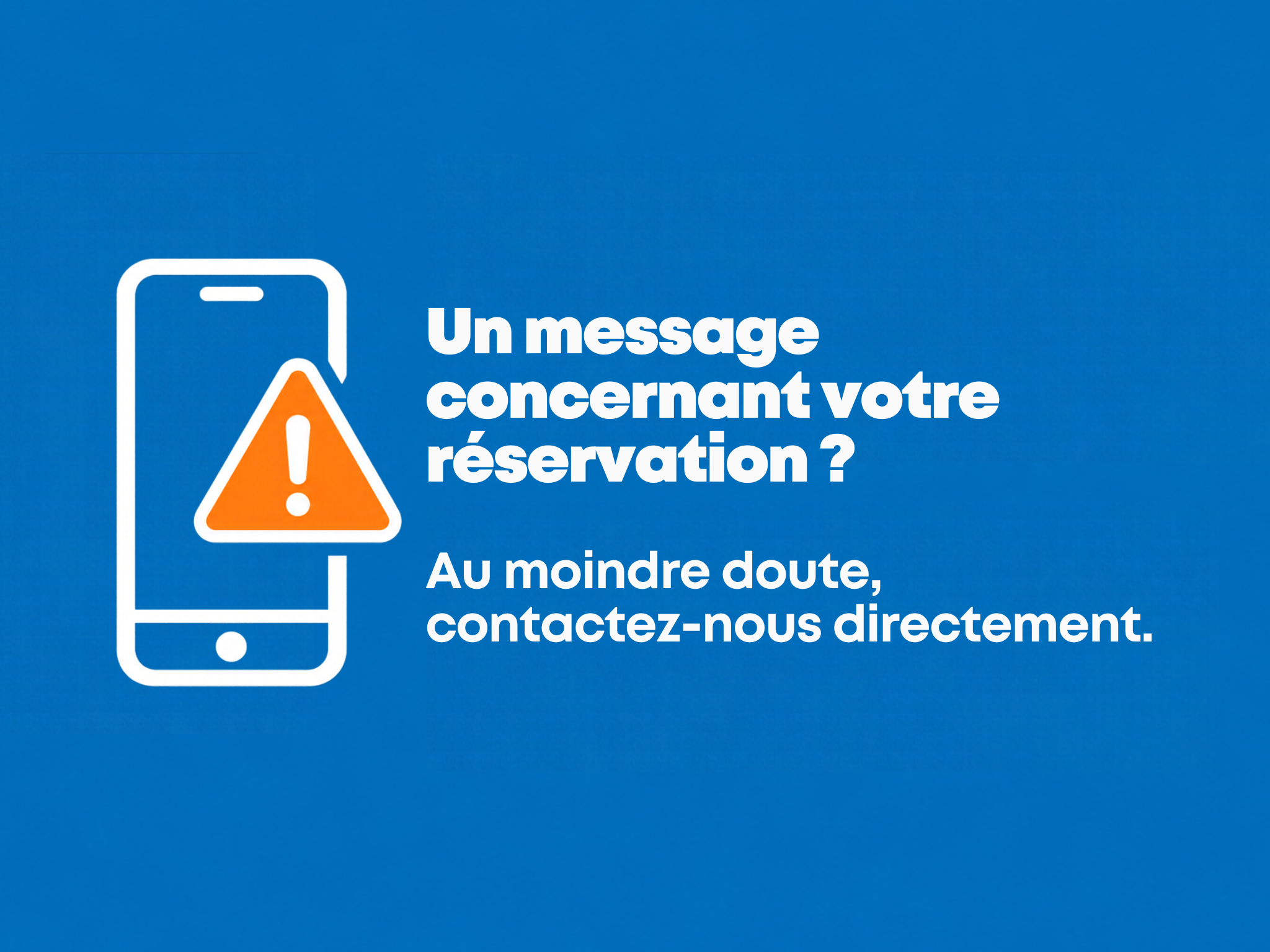 Vigilance réservations messages frauduleux Nai'a Village
